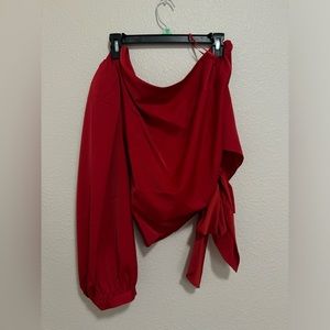 Anthropologie one sleeve top